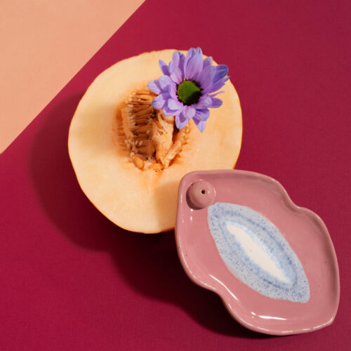 Where it all begins Blue Ceramic Tray Handmade